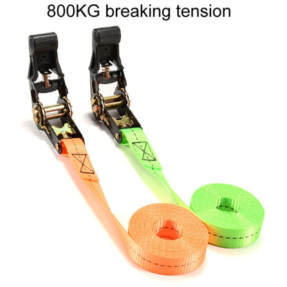 Motorcycle Ratchet Tensioner Cargo Bundling And Luggage Fixing Straps, Specification: Orange 1.5m - Towing Bars by buy2fix | Online Shopping UK | buy2fix
