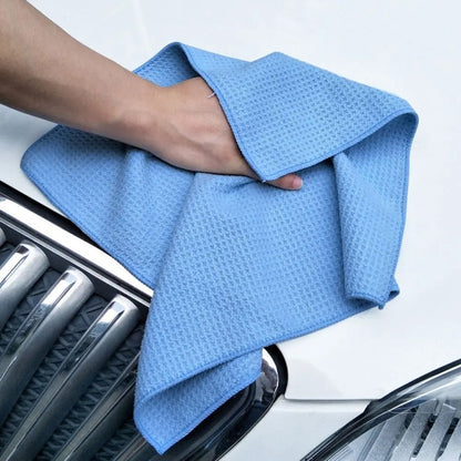 40x40cm Thickened Absorbent Honeycomb Mesh Car Wash Cleaning Towel(Sky Blue) - Car washing supplies by buy2fix | Online Shopping UK | buy2fix