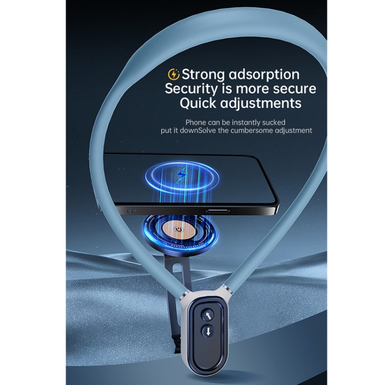 Magnetic Hanging Neck Holder For Mobile Phones/Action Cameras(Glacier Blue) -  by buy2fix | Online Shopping UK | buy2fix
