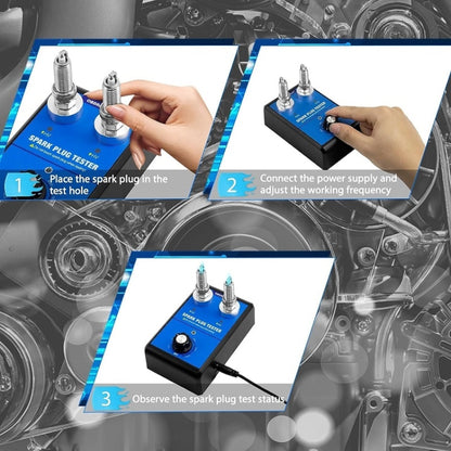OBDResource High-Pressure Adjustable Dual-Hole Spark Plug Ignition Detector(EU Plug) - Electronic Test by OBDResource | Online Shopping UK | buy2fix