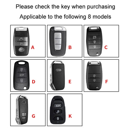 For Kia Car Key Cover Multifunctional Keychain Anti-lost Number Plate, Style: D - Car Key Cases by buy2fix | Online Shopping UK | buy2fix