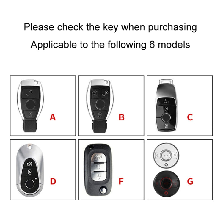 For Mercedes-Benz Car Key Cover Multifunctional Keychain Anti-lost Number Plate, Style: G - Car Key Cases by buy2fix | Online Shopping UK | buy2fix