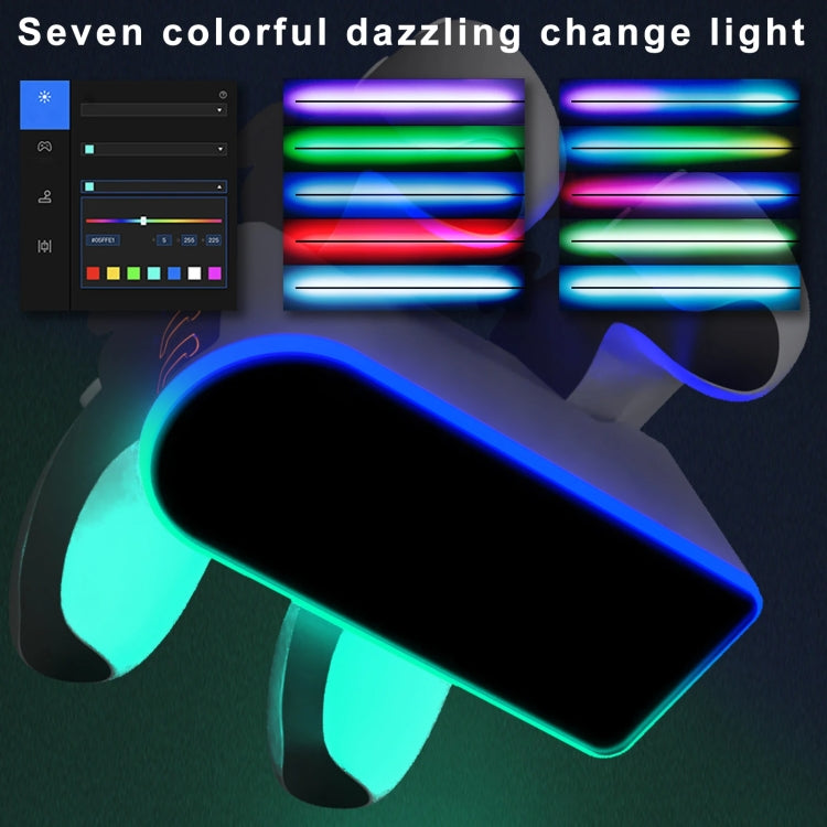 For PS5 Handle Charger Colorful Grip Double Fast Charging LED Lamp Seat Charger - Charger & Power by buy2fix | Online Shopping UK | buy2fix