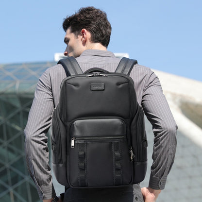 Bopai 61-123561 Large Capacity Business Trip Laptop Backpack(Black) - Backpack by Bopai | Online Shopping UK | buy2fix