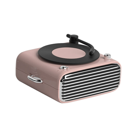 YJQ-D10 Portable Desktop Retro Vinyl Record Player Bluetooth Speaker(Pink) - Desktop Speaker by buy2fix | Online Shopping UK | buy2fix