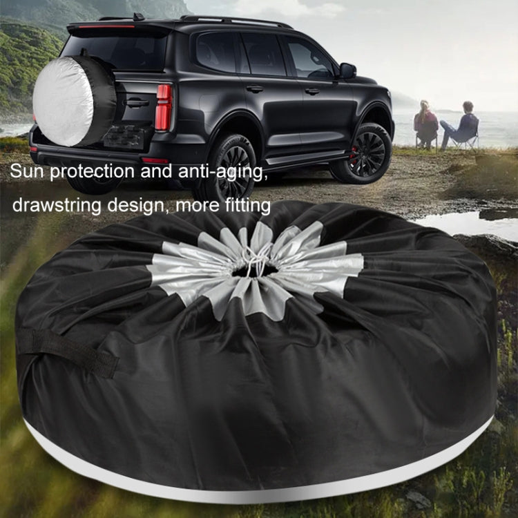 4pcs 80x47cm 210D Oxford Cloth Car Waterproof Dirt-resistant Tire Protective Cover - Window Foils & Solar Protection by buy2fix | Online Shopping UK | buy2fix