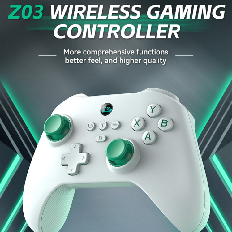 Z03 Wireless Bluetooth Game Controller For Switch / IOS / Android / PC / PS3 / PS4, Spec: White+Bracket - Gamepads by buy2fix | Online Shopping UK | buy2fix