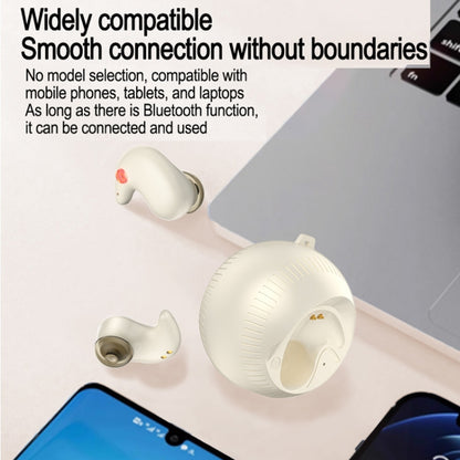 In-Ear Small Coconut Ball Stereo Bluetooth Earphones With Charging Compartment(White) - Bluetooth Earphone by buy2fix | Online Shopping UK | buy2fix