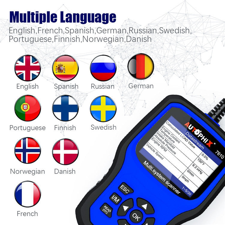 AUTOPHIX 7610 OBD2 Scan Diagnostic Tool Full System Maintenance And Repair Detector - Code Readers & Scan Tools by AUTOPHIX | Online Shopping UK | buy2fix