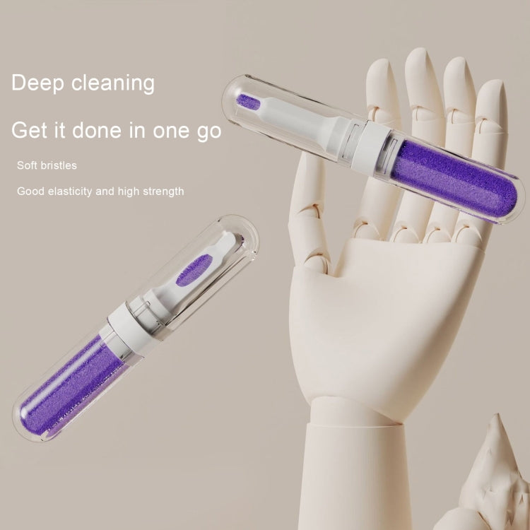 2pcs 3-in-1 Multi-purpose Bluetooth Earphone Cleaning Pen Keyboard Cleaning Brush(Purple) - Other Accessories by buy2fix | Online Shopping UK | buy2fix