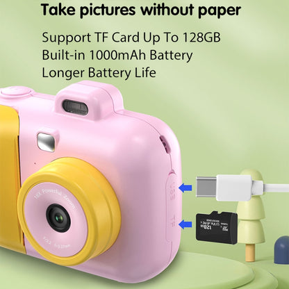 2.4-Inch Smart Digital Kids Thermal Printing Camera With Printing Paper, Color: 503AF Pink Focus - Children Cameras by buy2fix | Online Shopping UK | buy2fix