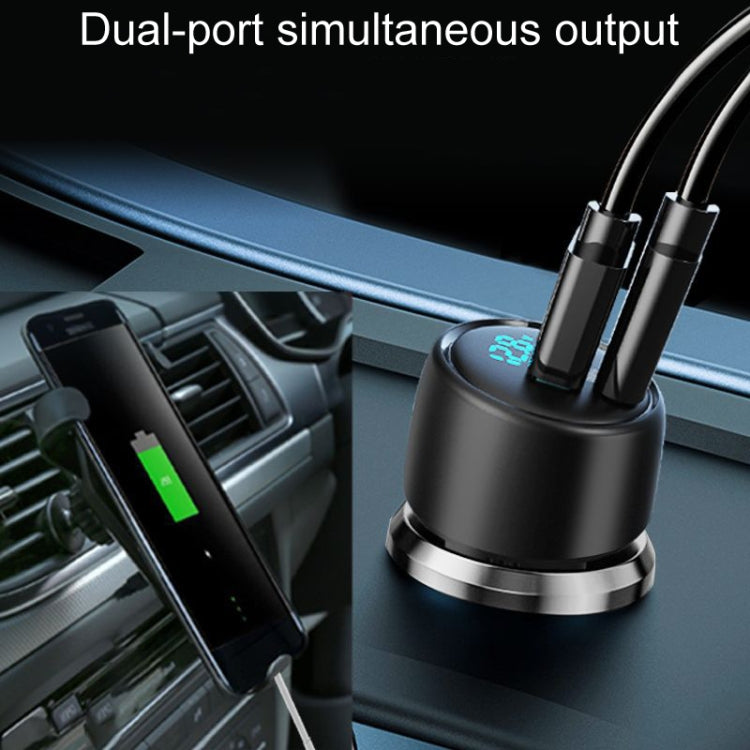 S-31 65W Dual Port A+C High Power Car Fast Charger Auto Cigarette Lighter - Car Charger by buy2fix | Online Shopping UK | buy2fix