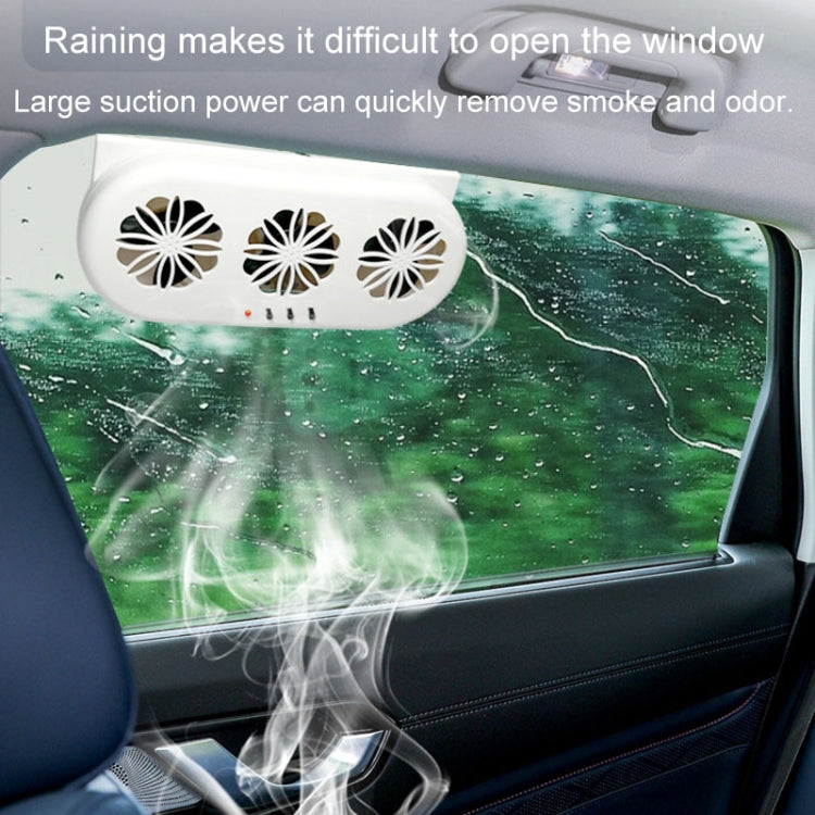 USB Plug-In Car Window Exhaust Fan Car Air Circulation Cooling Ventilation Fan, Color: Black - Heating & Fans by buy2fix | Online Shopping UK | buy2fix