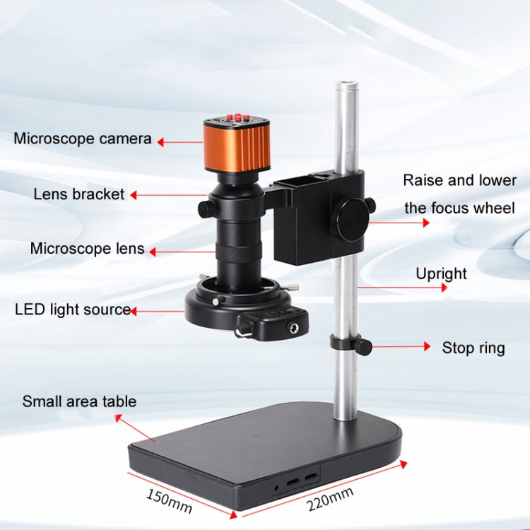 Measuring Electron Microscope Industrial Camera, Specifications: 4K Dual Interface With Measurement - Digital Microscope by buy2fix | Online Shopping UK | buy2fix