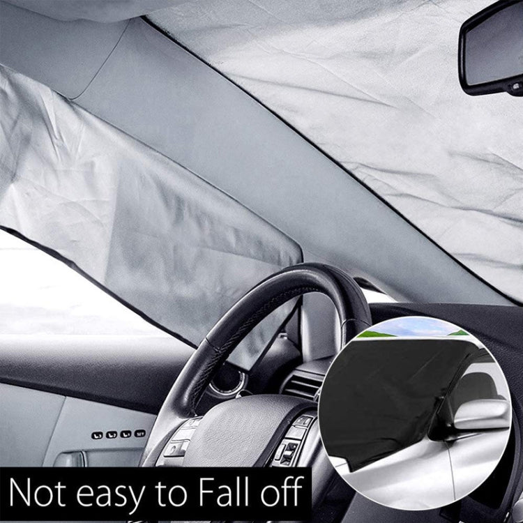 Automobile Silver Coated Cloth Sunshade Snow Shield, Style: Rear Rubber Band - Window Foils & Solar Protection by buy2fix | Online Shopping UK | buy2fix