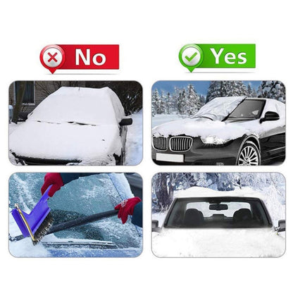 Automobile Silver Coated Cloth Sunshade Snow Shield, Style: Front Rubber Band - Window Foils & Solar Protection by buy2fix | Online Shopping UK | buy2fix