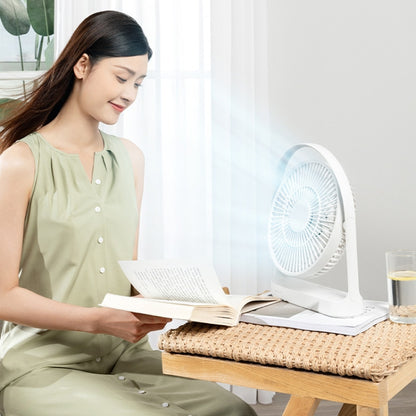 JisuLife FA27 Desktop Wireless Rechargeable Fan Office Table Mini Fan(Brown) - Electric Fans by JisuLife | Online Shopping UK | buy2fix