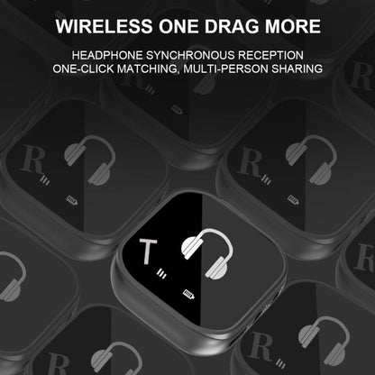 5.8G Wireless In Ear Monitor System Dual-Earphone Monitoring Transmitter Receiver, Spec: One To One - Microphone by buy2fix | Online Shopping UK | buy2fix