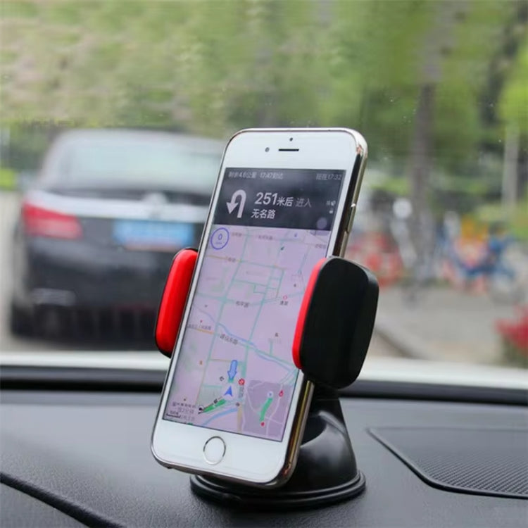 Navigation Car Holder Dashboard Desktop Suction Cup Mobile Phone Holder(Black Red) - Car Holders by buy2fix | Online Shopping UK | buy2fix