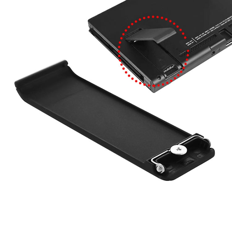 For Nintendo Switch Console 2pcs Replacement Kickstand Back Shell Holder(Black) - Holder by buy2fix | Online Shopping UK | buy2fix