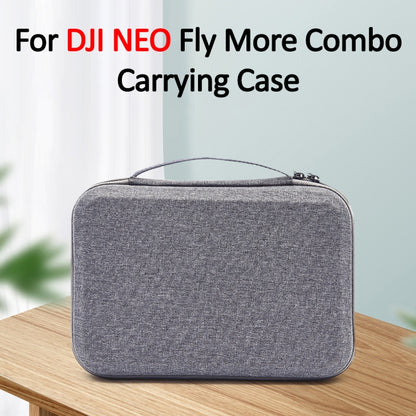 For DJI Neo Fly More Combo Carrying Case Handbag Protective Box(Gray + Red Inner) - Backpacks & Bags by buy2fix | Online Shopping UK | buy2fix