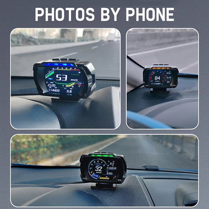 HUD Head-up Display OBD LCD Mileage Speedometer(Spanish Version) - Head Up Display System by buy2fix | Online Shopping UK | buy2fix