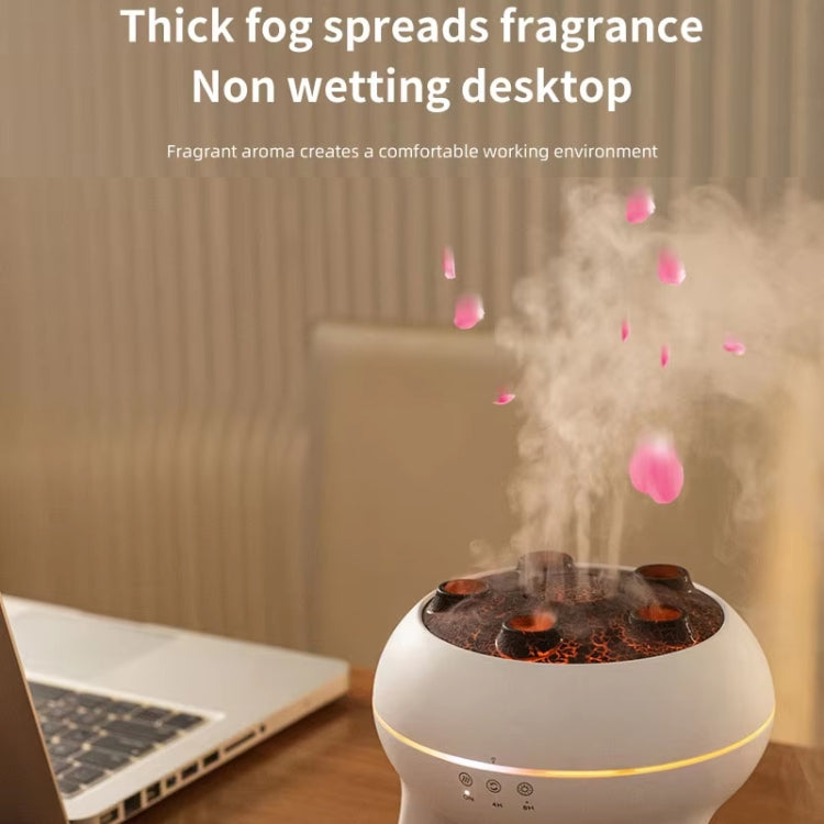 Dynamic Multi-Spray Aromatherapy Diffuser With Colorful Lights Remote Control Humidifier US Plug(V80 Spit Circle Upgrade Model) - Air Purifiers & Accessories by buy2fix | Online Shopping UK | buy2fix