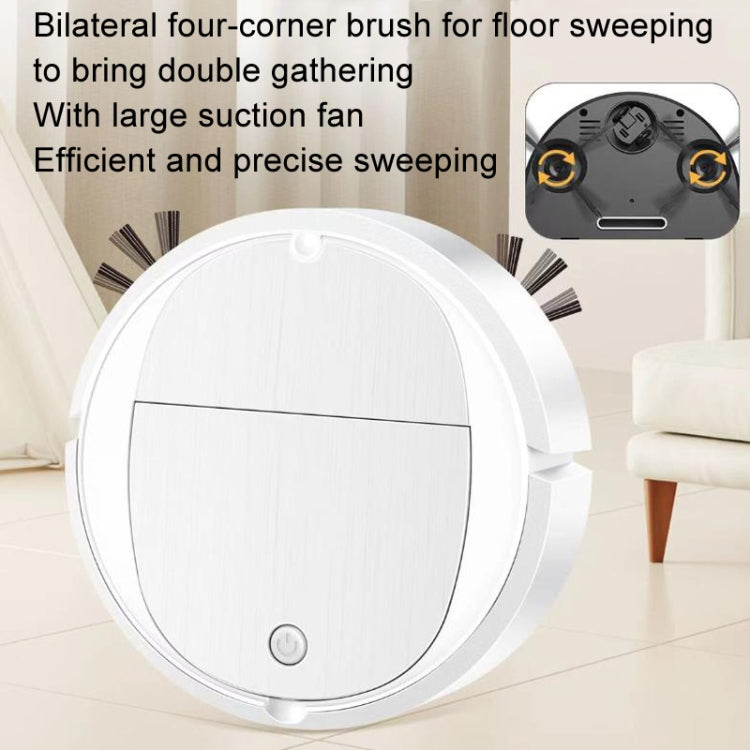 Intelligent Sweeper Robot Home Automatic 3 In 1 Integrated Cleaning Machine Vacuum Cleaner, Style: Rechargeable White - Robot Vacuum Cleaner by buy2fix | Online Shopping UK | buy2fix