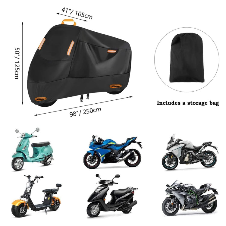 Motorcycle Rain Sun Protection Cover Oxford Cloth Dustproof With Anti-theft Buckle, Size: XXXL - Raincoat by buy2fix | Online Shopping UK | buy2fix