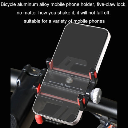 Aluminum Alloy Motorcycle Bicycle Navigation Mobile Phone Holder(Yellow) - Holder by buy2fix | Online Shopping UK | buy2fix