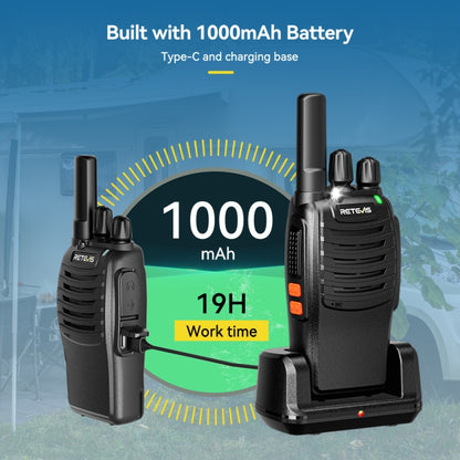 RETEVIS H777 1pair 16 Channels Compact Portable Handheld Walkie Talkie With Charging Base, Style: FRS - Handheld Walkie Talkie by RETEVIS | Online Shopping UK | buy2fix