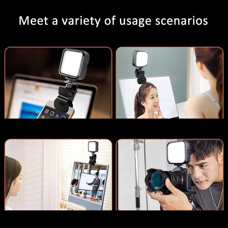 Clip Fill Light with PTZ Video Conference Mobile Phone Camera Photography Lamp, Spec: Rechargable RGB Light - Selfie Light by buy2fix | Online Shopping UK | buy2fix