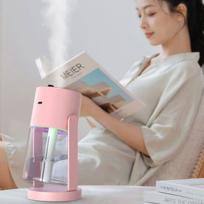 280ml Star Projection Light Humidifier USB Car Diffuser Humidifier Household Hydrating Atomizer, Color: Rotating White - Air Purifiers & Accessories by buy2fix | Online Shopping UK | buy2fix