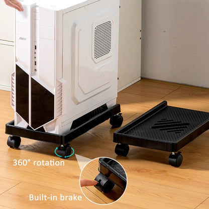 Computer Host Bracket Desktop Chassis Mobile Tray Base Heightening Rack with Pulley, Spec: Universal Wheel - Host Bracket by buy2fix | Online Shopping UK | buy2fix