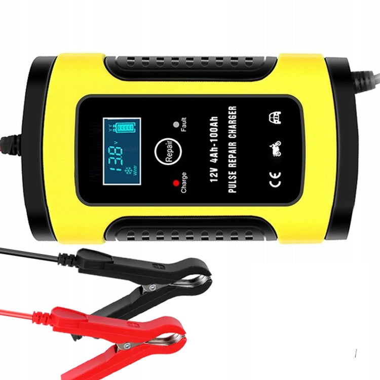 Anhtczyx 12V 6A  4Ah-100Ah Motorcycle Car Pulse Repair Charger With LCD Display(AU Plug) - Battery Charger by Anhtczyx | Online Shopping UK | buy2fix