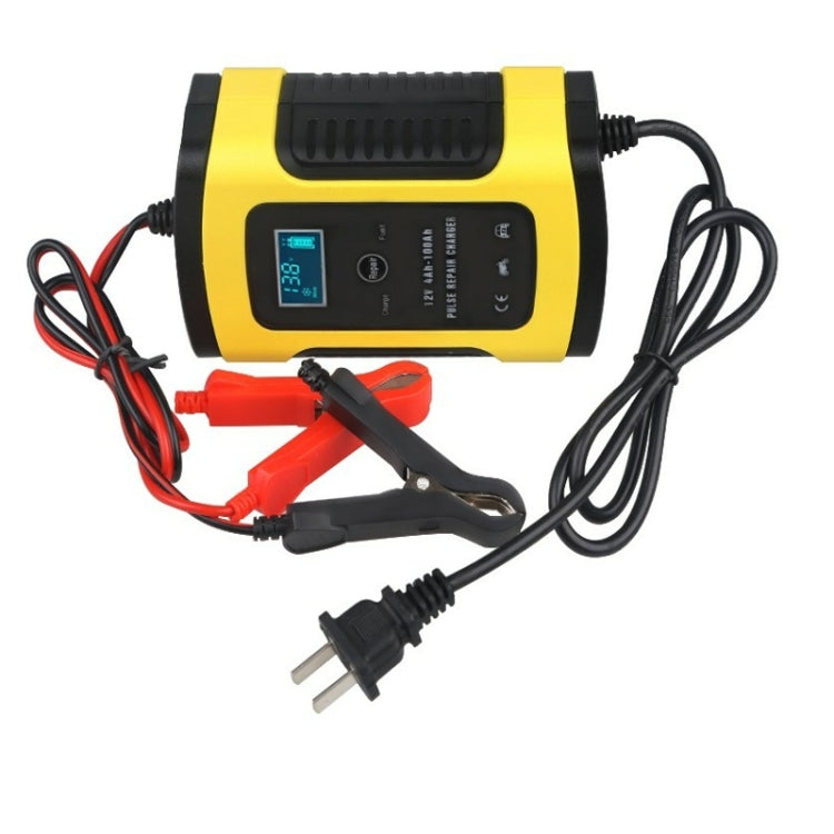 Anhtczyx 12V 6A  4Ah-100Ah Motorcycle Car Pulse Repair Charger With LCD Display(AU Plug) - Battery Charger by Anhtczyx | Online Shopping UK | buy2fix