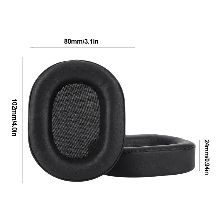 1pair Headphone Leather Sponge Cover For CORSAIR HS55 / HS55 PRO / HS65(Black) - Earmuff & Pad by buy2fix | Online Shopping UK | buy2fix