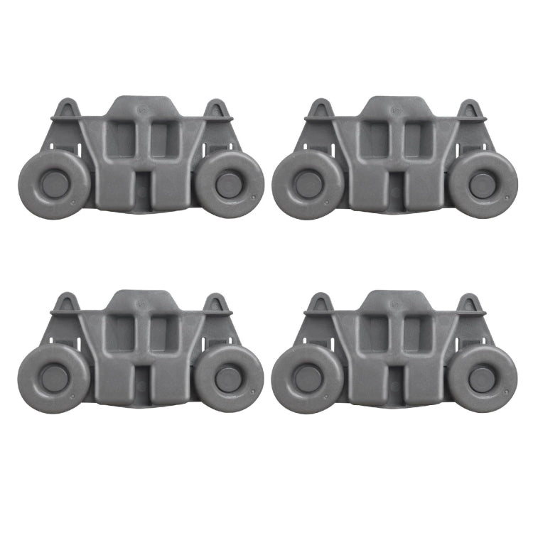 4pcs /Pack W10195416 Lower Dishwasher Wheel Part For Maytag / KitchenAid / Whirlpool / Kenmore Dish Rack(Gray) - Dish Washers & Accessories by buy2fix | Online Shopping UK | buy2fix