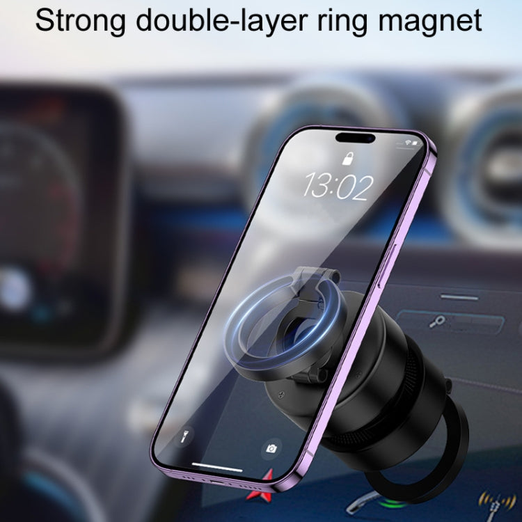 D1 Rotatable Magnetic Finger Ring Clip Car Phone Navigation Holder(Black) - Universal Car Holders by buy2fix | Online Shopping UK | buy2fix