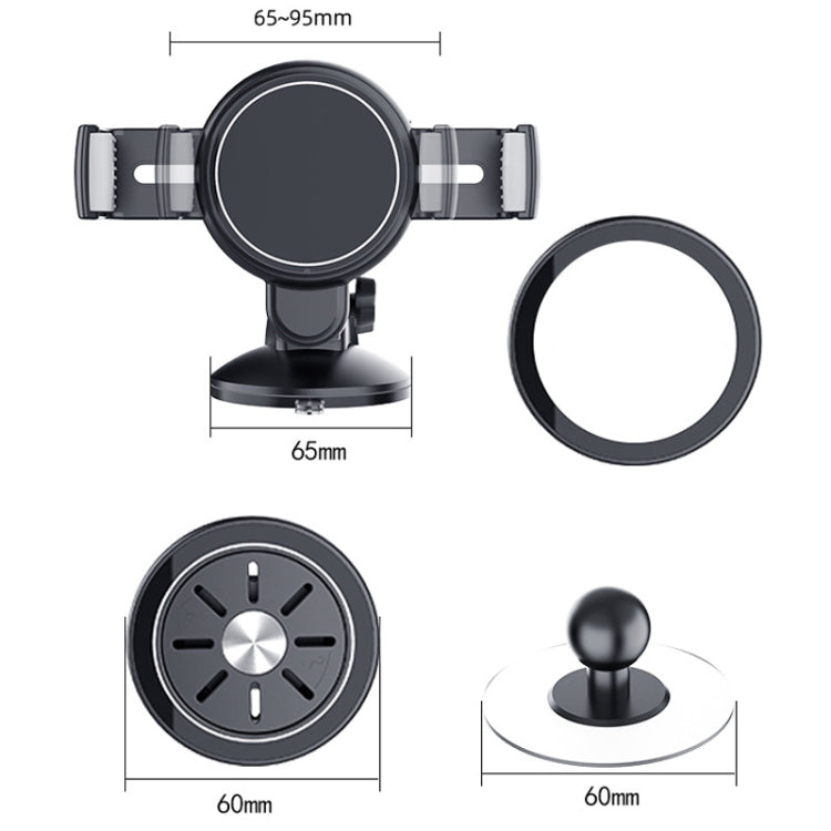 Central Control Instrument Panel Car Navigation Universal Phone Holder, Model: X24-6A Magnet Suction Cup - Universal Car Holders by buy2fix | Online Shopping UK | buy2fix