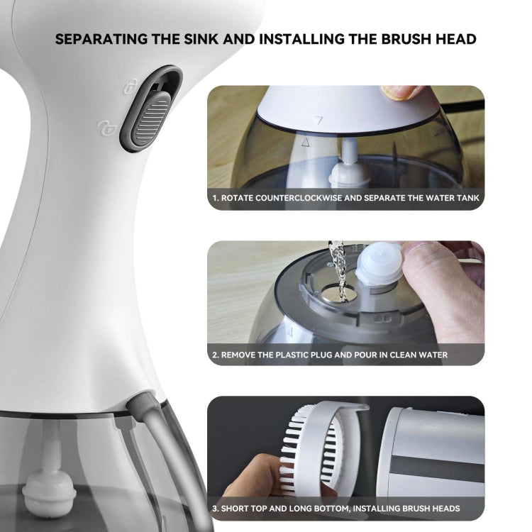 Small Portable Handheld Household Steam Spray Clothes Wrinkle Removal Iron, Size: UK Plug(Black) - Garment Steamer by buy2fix | Online Shopping UK | buy2fix