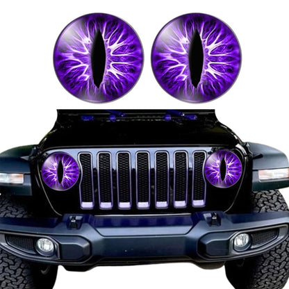 1pair Beast Eyes Headlight Decorative Stickers Off-Road Vehicle Front Lights Stereo Decals, Style: 8 - Lamp Decoration by buy2fix | Online Shopping UK | buy2fix