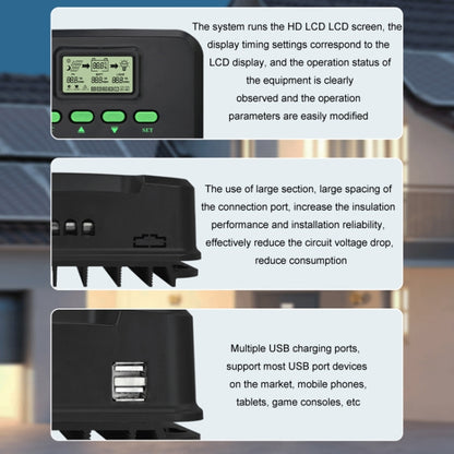 12V-24V 60A WIFI Remote MPPT Home Energy Storage Control System Solar Controller, Model: CM-D60 - Others by buy2fix | Online Shopping UK | buy2fix