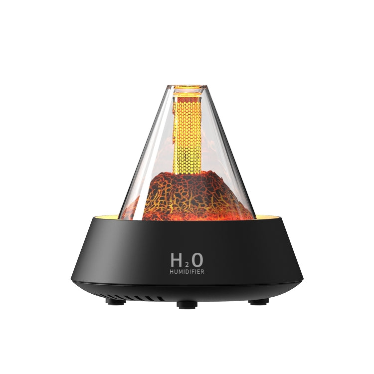 80ml Volcanic Lava Aromatherapy Humidifier With Colorful Lights USB Plug Power(Black) - Air Purifiers & Accessories by buy2fix | Online Shopping UK | buy2fix