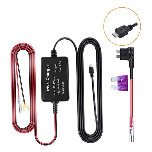 12V to 5V Universal Car Driving Recorder Power Supply Voltage Reduction Line(Micro) - Cables & Connectors by buy2fix | Online Shopping UK | buy2fix