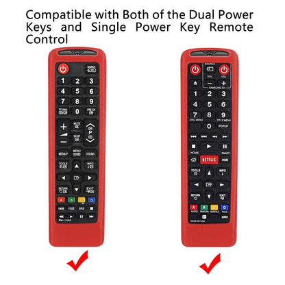 For Samsung BN59-01199F / AK59-00172A / BN59-01175C Remote Control Silicone Protective Cover(Fluorescent Green) - Remote Control Covers by buy2fix | Online Shopping UK | buy2fix