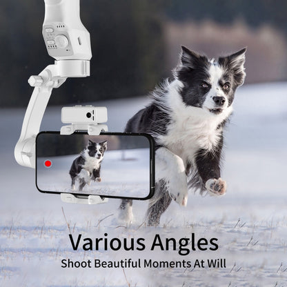 Three-Axis Anti-Shake Smart Gimbal Handheld Stabiliser With Face Follow Shot(White) - Handheld Gimbals by buy2fix | Online Shopping UK | buy2fix