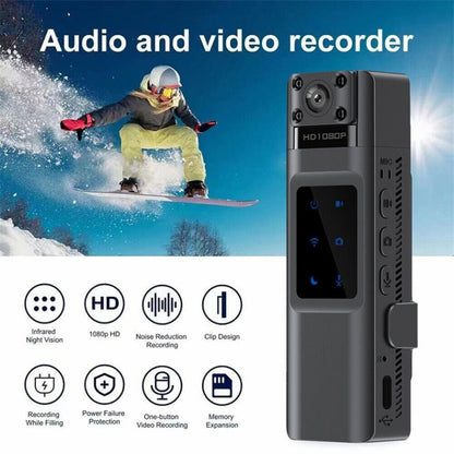 WIFI HD Night Vision Chest-Worn Work Recorder Cycling Camera, Model: L13+64G TF Card - Video Cameras by buy2fix | Online Shopping UK | buy2fix