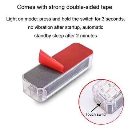 Solar Car Warning Double-Row Flashing Lights, Color: Colorful - Warning Lights by buy2fix | Online Shopping UK | buy2fix