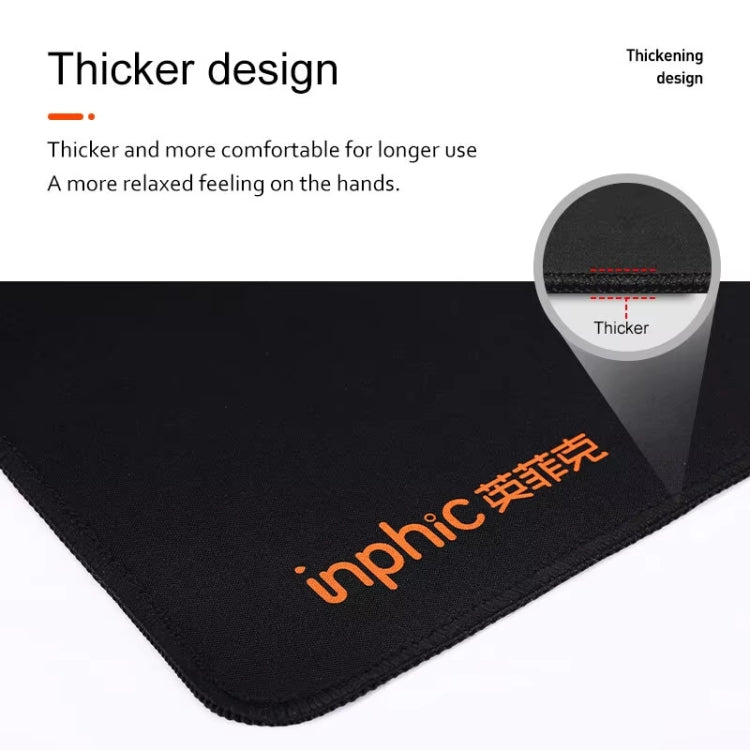 Inphic PD100 Anti-slip Washable Mouse Pad Computer Desk Pad, Size: 30x70cm(Black) - Mouse Pads by Inphic | Online Shopping UK | buy2fix